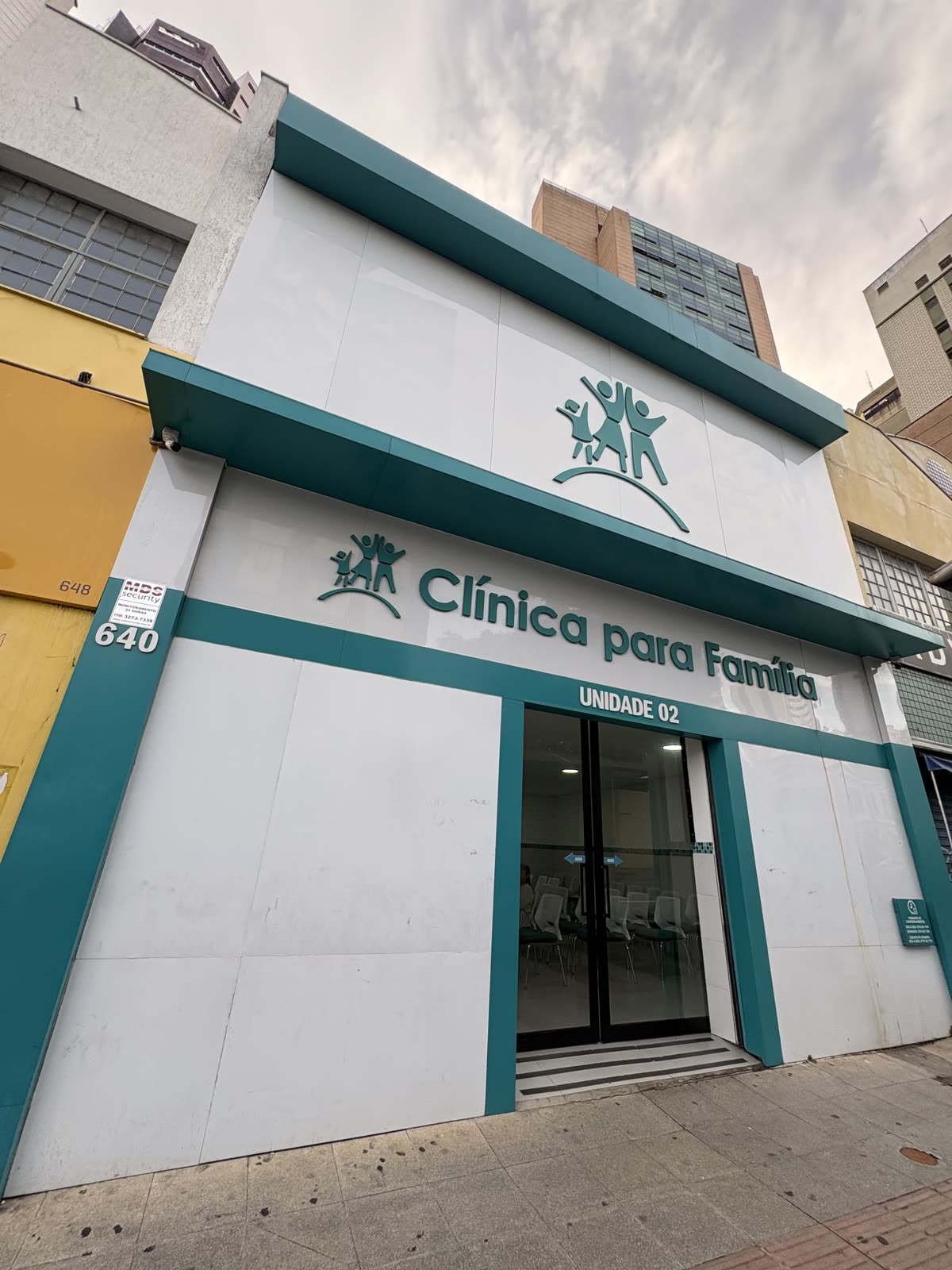 Fachada da clínica